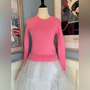 J.Crew Neon Pink Wool Sweater Sz S